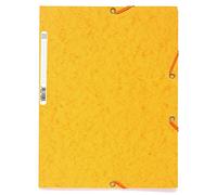 Exacompta - Réf. 55509E - 1 chemise à élastiques - pochettes 3 rabats - en carte lustrée 400 g/m2 - dimensions 24 x 32 cm pour documents au format A4 - couleur jaune