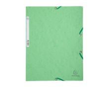 Exacompta – Chemise à élastiques 3 rabats avec étiquette 24 x 32 cm Tilleul Vert G