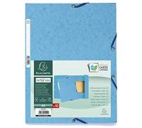 EXACOMPTA Chemise à rabats DIN A4 Carton turquoise
