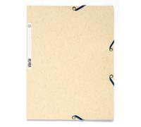 Exacompta - Réf. 55532E - 1 chemise à élastiques - pochette 3 rabats - en carte lustrée 400 g/m2 - dimensions 24 x 32 cm pour documents au format A4 - couleur ivoire
