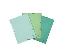 Lot de 3 chemises à élastiques 3 rabats carte lustrée 400g/m2 - A4 - Nature