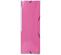 Exacompta - Réf. 55824E - 1 chemise à élastiques Iderama - pochette 3 rabats Maxi Capacity - en carte lustrée pelliculée 425 g/m2 - dim 24 x 32 cm pour format A4 - couleur rose