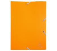 Exacompta - Réf. 55909E - Carton de 30 chemises à élastiques économiques - pochettes 3 rabats - en polypropylène opaque - dimensions 24 x 32 cm pour documents au format A4 - couleur jaune