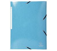 Exacompta - Réf. 55930E - Carton de 40 chemises à élastiques Iderama - pochettes 3 rabats Maxi Capacity - en carte lustrée pelliculée 600 g/m2 - dim 24 x 32 cm pour format A4 - couleurs assorties