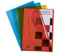 EXACOMPTA Sachet de 10 pochettes coin polypropylène lisse Premium - A4 - Couleurs assorties