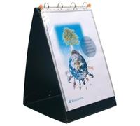 Exacompta - Réf. 56134E - 1 Classeur de présentation Exashow - couverture en polypro rigide - format portrait A3 - avec 4 anneaux de 30 mm livré avec 20 pochettes - présentation en chevalet ou à plat