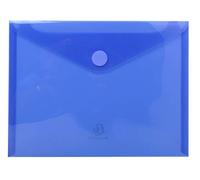 Exacompta - Réf. 56720E - Carton de 50 mini-pochettes-enveloppes fermeture scratch et rabat - En PP souple - Dimensions d'une pochette : 24 x 18 cm - Format à classer A5 - Couleurs assorties