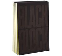 Carnet black block 29,7x21cm - papier jaune quadrille 5x5-70 feuillets G