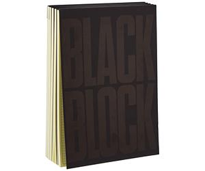 Exacompta - Réf. 5700E - Paquet de 5 blocs notes 29,7 x 21 cm - Format vertical 70 feuilles avec papier jaune antireflet petits carreaux 80g/m² - Noir