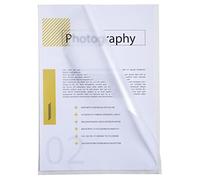 Exacompta - Réf. 57120E - Sachet de 100 pochettes coins - En polypropylène grainé économique - Epaisseur 9/100ème - Format à classer A4 - Cristal