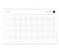 Exacompta - Réf. 57160E - 1 tableau blanc magnétique planning d'organisation Projet sur 52 semaines - effaçable à sec - magnets réinscriptibles fournis - format 90 x 59 cm - couleur blanc