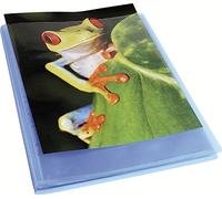 Exacompta - Réf. 5762E - 1 Protège-documents Kreacover Chromaline - 60 pochettes cristal lisse - 120 vues - pour A4 - dim 24 x 32 cm - couverture en polypro semi-rigide - couleur bleu