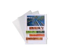 Exacompta - Réf. 58201E - Carton de 100 pochettes coins - PP lisse rigide haute qualité - Encoches recto/verso - Dimensions 22 x 31 cm - Format à classer A4 - Coloris cristal