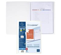 Exacompta - Réf. 58309E - 1 Protège-documents personnalisable Kreacover Chromaline - 30 pochettes cristal lisse - 60 vues - pour A4 - dim 24 x 32cm - couverture en polypro rigide - couleur blanc