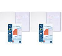 Exacompta - Réf. 58309E - 1 Protège-documents personnalisable Kreacover Chromaline - 30 pochettes cristal lisse - 60 vues - pour A4 - dim 24 x 32cm - couverture en polypro rigide - couleur blanc