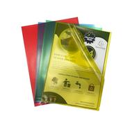 Exacompta - Réf. 58340E - Carton de 250 pochettes coins A4 FOREVER - En polypropylène grainé recyclé - Epaisseur 12/100ème - Dimensions : 22 x 31 cm - Coloris assortis