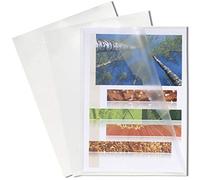 Exacompta Sachet 100 pochettes coins – polypropylène grainé 12/100 – 22x31 cm (A4) cristal