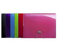Exacompta - Réf. 58770E - Carton de 6 trieurs valisette Iderama PP - en polypropylène - fermeture par élastique et bouton - 13 compartiments - dim 33x25cm - pour dossiers 24x32 cm - assorties