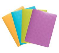 Exacompta - Réf. 5890E - Carton de 10 Protège-documents Pop'N Co - 30 pochettes grainées - 60 vues - pour A5 - dim 24 x 32 cm - couverture en polypro recyclé semi-rigide - 4 couleurs assorties