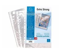 Exacompta - Réf. 5900E - Carton de 1000 pochettes perforées PP lisse - Perforation universelle 11 trous - Dimensions 23 x 30,5 cm - Format à classer A4 - Coloris cristal