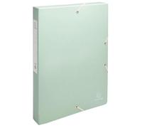 Exacompta - Réf. 59239E - 1 boîte de classement avec élastiques Autentik - en carte recy 600g/m2 - Dos 2,5 cm - 25 x 33 cm - pour documents au format A4 - couleurs aléatoires - livrée montée