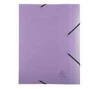 Exacompta Boîte classement Exabox Chromaline Pastel A4 PP dos 4 cm élastiques, couleurs assorties