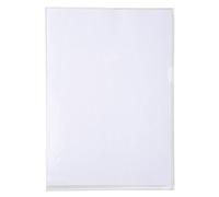 Exacompta - Réf. 5950E - Boîte de 50 pochettes coin lisse Premium en PVC rigide - Epaisseur 18/100ème - Format à classer A4 - Avec encoche pour facilité l'ouverture - Coloris cristal