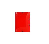 Exacompta - Réf. 59700E - Carton de 10 chemises à élastiques Crystal pour format A3 - pochette 3 rabats - en polypropylène haute transparence - dimensions 32 x 44 cm - couleurs assorties