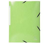 Exacompta - Réf. 59829E - 1 chemise à élastiques Iderama - pochette 3 rabats Maxi Capacity - en carte lustrée pelliculée 600 g/m2 - dimensions 32 x 44 cm pour format A3 - couleur aléatoire