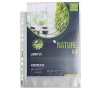 Sachet de 50 pochettes perforées PP recyclé Forever 9/100e - A4 Maxi - Translucide