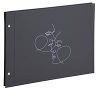 Exacompta – Album photo ART Réf. 60248E – 160 photos, 40 pages noires – 37×29 cm – Simili-cuir noir