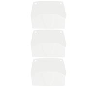 Exacompta - Réf. 61123D - Carton de 3 trieurs muraux horizontaux CRYSTAL, 3 casiers, présentoirs muraux A4, porte-documents, corbeilles murales - Dimensions : P 7,2 x l 38,2 x H 28,9cm - Cristal