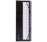 Exacompta Trieur Ordonator 621765E – 26 compartiments alphanumériques – pour A4 – noir