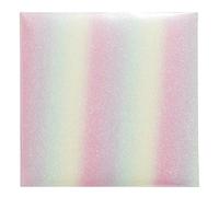 Exacompta - Réf. 62442E - Album photos à pochettes CANDY - 200 photos 10x15cm - 100 pages - format 22,5 x 22 cm - couverture arc en ciel à paillettes avec un protège cahier