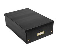 Exacompta Boîte de rangement en carton Neo Deco A3+ Grande Noir