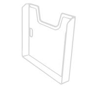 Exacompta - Réf. 62640D - Lot de 10 éléments simples A4 horizontal pour fixation murale - Extensible - Capacité maximale par case de 26 mm - Dimensions : 3,6 x 32,7 x 21,3 cm - Gris lumière