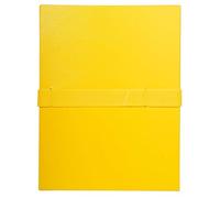Exacompta Chemise extensible à rabat jusque 13 cm - Fermeture sangle Velcro - Capacité 1000 feuilles A4 - Jaune