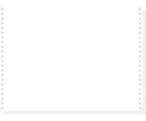 Exacompta - Réf. 63712E - 1000 feuilles de listing blanc autocopiant 380mm x 11 - 2 plis Bandes Caroll détachables papier 56g - Couleur blanc