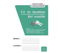 Exacompta - Réf. 63E - Kit de location - bail mobilité - 3 feuilles"Bail mobilité" - 2 liasses"Etat des lieux" - 1 feuille"Inventaire et état du mobilier - 1 liasse"Acte de caution"