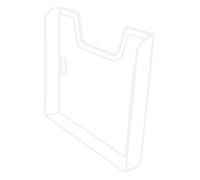 Exacompta - Réf. 64358D - Lot de 10 éléments simples A4 orientation verticale pour fixation murale - Extensible - Capacité maximale par case de 26 mm - Dimensions : 3,6 x 23,9 x 30 cm - Cristal