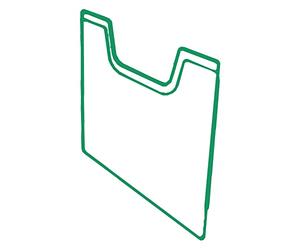 Exacompta - Réf. 64537D - 1 Plaque de recouvrement A4 vertical -