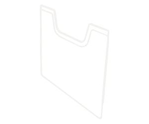 Exacompta - Réf. 64558D - 1 plaque de recouvrement A4 orientation verticale - Extensible à volonté - Capacité maximale par case de 26 mm - Dimensions : 6 x 23,9 x 23,2 cm - Cristal