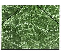 Exacompta - Réf. 651E - 1 carton à dessin papier marbré verni - avec élastiques - dos toilé - intérieur papier blanc - dimensions 52 x 67 cm - format à classer Raisin (500 x 650 mm) - couleur vert