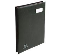 Exacompta Parapheur Fixapage - 24 compartiments, PVC expansé, 24x32 cm, vert foncé