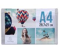 Exacompta - Réf. 65658D - 1 distributeur de prospectus - Format A4 horizontal - 1 compartiment profondeur de 26 mm - A fixer au mur - Dimensions : 3,8 x 33,7 x 21,3 cm - Transparent