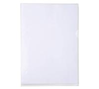 Exacompta - Réf. 660530E - Sachet de 10 pochettes coin lisse en PVC semi rigide - Epaisseur 13/100ème - Format à classer A4 avec encoche pour facilité l'ouverture - Coloris cristal