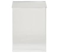 Exacompta - Réf. 66458D - 1 Porte-brochure A4 avec couvercle, vertical pour dépliants, catalogues - Dimensions : 24 x 8 x 37 cm - Vertical - Résistant aux U.V. - Cristal transparent