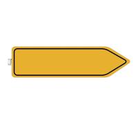 Exacompta - Réf. 67026E - 1 panneau autocollant Circulation obligatoire - En PVC traité anti-dérapant et résistant aux UV - Dimensions du panneau : 96 x 25cm - coloris : jaune