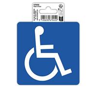 Exacompta Panneau PVC adhésif Accès handicapés antidérapant 10 x 10 cm Bleu