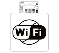EXACOMPTA Panneau PVC adhésif antidérapant Wifi 10 cm - Noir